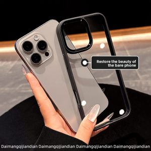 DAIMANG | Transparent Durable Anti-Yellowing Shockproof Phone Case for iPhone 16/15 Pro/15 Plus/14 Pro Max/12/13