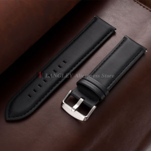 18mm 20mm 22mm 24mm Genuine Cowhide Leather Watch Band Strap for Seiko for DW Brown Black Pin Buckle for Wristwatch Replace Band