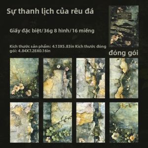 Mr.paper | Giấy Thủ Công Mr.Paper 16 Tờ Chủ Đề Thiên Nhiên Dùng Cho Thủ Công DIY Sổ Tay Làm Album Ảnh Trang Trí Ốp Điện Thoại & Sổ Nhật Ký Giấy Bìa Cứng Hình Chữ Nhật Đã Tẩy Trắng
