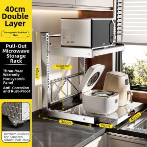 B&W | Multi-functional Appliance Storage Shelf
