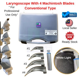 Laryngoscope With 4 Machintosh Blade Fiberoptic MDA APPROVED