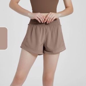 Anti-slip design Yoga Shorts Womens fitness elastic summer fast drying elastic waist casual running exercise gym shorts