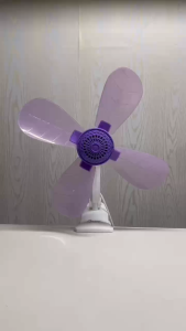 Portable Clip Fan with Whisper Quiet Operation and Soft Blades (4 blades)