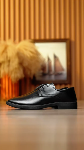 Men Business Dress Leather Shoes Lace Black Pointed Toe Leisure Genuine Leather Shoes Breathable Soft Sole Invisible Elevated Anti Slip Formal Shoes
