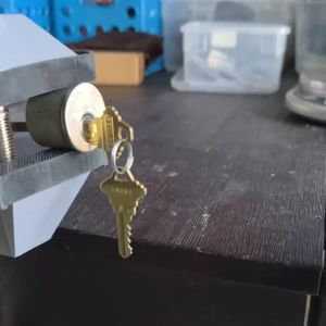 Genuine Lishi 2-in-1 Lock Picking Tool KW1 SC1 M1 Stainless Steel Master Key Decoder Master Key Decoder for Access Doors