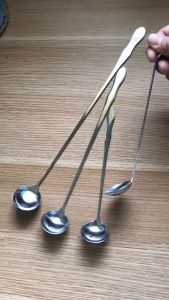 Muỗng inox dài múc topping nhiều kích cỡ 19cm 25cm 31cm hàng đẹp