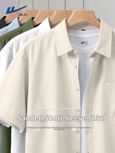 Warrior | Ant-wrinkle City Boy Style Pure Color Mens Short Sleeve Shirt