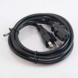 1.5m 5FT 3 Pin 18 AWG 60C 250V US Plug Universal Power Cord Cable For NEMA 5-15P To IEC320C13 Black PWC75A150US