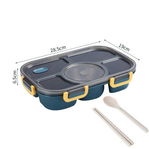 Multi-compartment Large Capacity Microwaveable Insulated Lunch Box