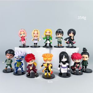 TOPTOY | Bộ 12 Mô Hình Nhân Vật Naruto Phiên Bản Q PVC - Sasuke Kakashi Itachi Gaara Jiraiya Mini Dễ Thương Mô Hình Anime Dành Cho Người Sưu Tập