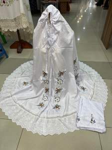 Mukena sulam bordir jurai Minang