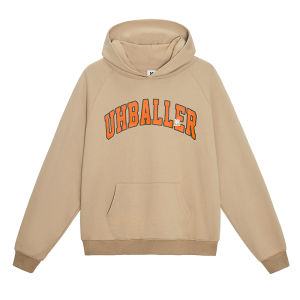 Uh American Mens Autumn and Winter Pure Cotton Chinese Fad Sweatshirt Loose Plus Size Casual Sports Basketball Pullover Coat Hoodie