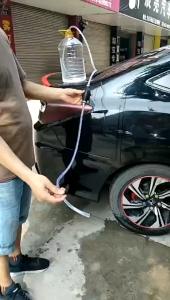 Car Universal Fuel Pump Rubber Manual Transfer Liquid Gasoline Petrol Diesel Hand Primer Bulb Tube Aluminum #