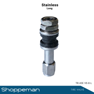 WHOLESALE 100PCS UNIVERSAL CAR TIRE VALVE PITO STAINLESS LONG TYPE VS-8-L TR-43E