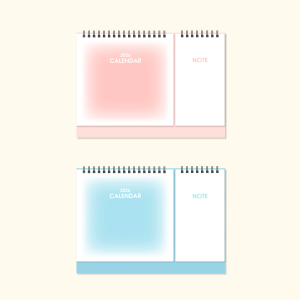 Lịch bàn lò xo chữ A NOTE 2026 lịch âm dương - BASIC - STICKER NOTE DÁN - desk calendar 2026
