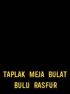 Taplak Meja Bulu Berkualitas Tinggi 50cm