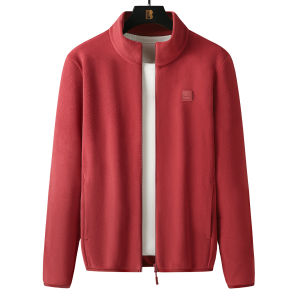 LIEYAN | Lightweight Breathable Fleece Short Jacket Stand Collar Cardigan Sweater