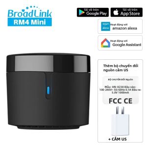 Broadlink | Điều Khiển Từ Xa Thông Minh Broadlink RM4 Mini Hồng Ngoại Đa Năng Cho Âm Thanh Video Hoạt Động Với Google Home & Alexa Thiết Bị Nhà Thông Minh