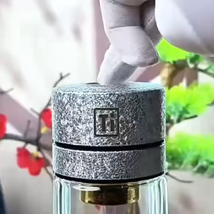 Bình Thủy Tinh Pha Trà 2 Lớp Cao Cấp 500ml - Có Lưới Lọc Inox 304 Chống Nóng Chịu Nhiệt Tốt Cho Văn Phòng Doanh Nhân