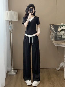 ชุดกีฬาลำลองสำหรับผู้หญิง ชุดสองชิ้น แฟชั่นฤดูร้อน 2025 ชุดสองชิ้น ชุดลำลอง ชุดกีฬา ชุดลำลอง ชุดลำลอง ชุดลำลอง