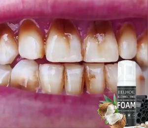 Tooth Teeth Whitening 60g Original Coconut Oil Tooth Cleansing Mousse Toothpaste Foam Deep Cleaning Teeth Foam Whitening Stain Removal
