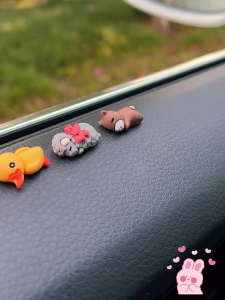 Mô hình icon hoạt hình mini 6 mẫu trang trí taplo xe ô tô xe máy xe đạp bàn làm việc