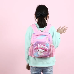 Primary School Kindergarten 3-10 Years Old Cartoon Shoulder 3D Kuromi Melody Childrens Schoolbag