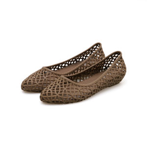 Summer 2025 Womens Jelly Shoes Waterproof Slip-On Sandals Breathable Hollow out Anti-Slip PVC Soft Surface Beach Shoes