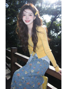 LIRUSHAN | Bright Summery Yellow Floral Long Dress for Art Students