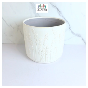 The Leaferie Saffron plant pots. flowerpot . flowerpots . flower pot . planter . planters . Ceramic . Plants