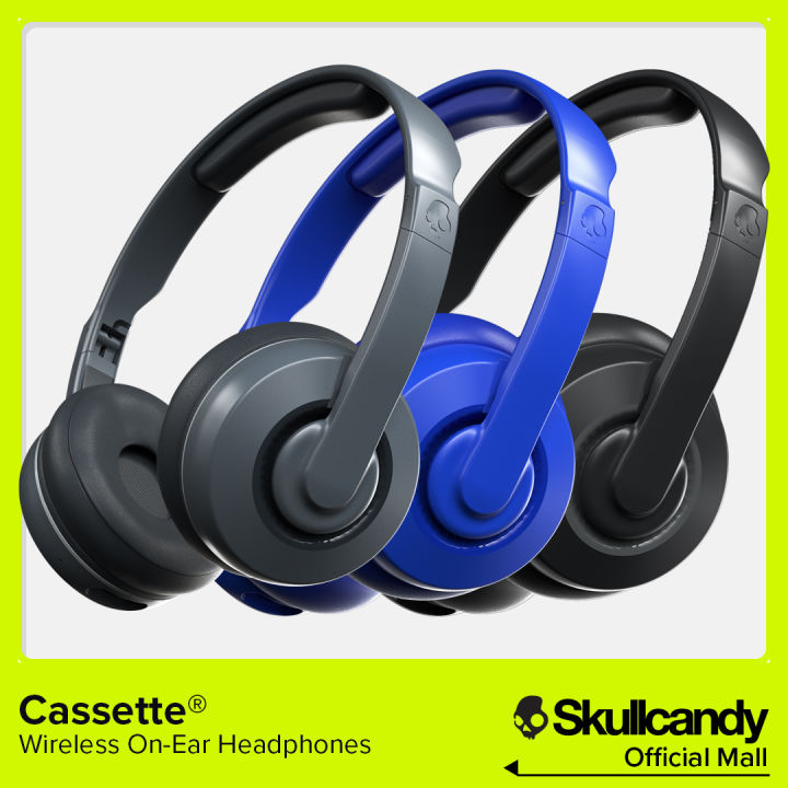 Skullcandy Cassette® Wireless OnEar Headphones Bluetooth® Wireless Removable AUX Cable up
