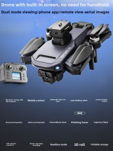 2025 New Remote Control Drone High Definition Professional Aerial Photography Mini Flying Device with Screen Toy Four-Axis Aircraft