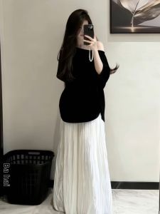 NIUVIES | Bộ Đầm Elegance Phong Cách Hàn Quốc Mới