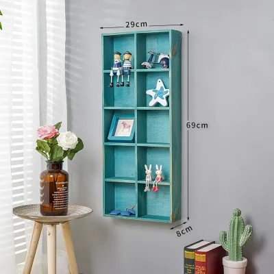 JUXIANYOU | Zakka Creative Wooden Wall Shelf