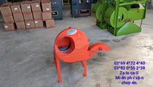 Máy Xắt Chuối Mịn Máy Băm rau băm Cỏ Voi Cửa Xả Ngang
