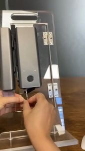 Tuya Smart Lock For Glass Door 5 In 1 Wifi Biometric Fingerprint Lock Electronic Door Lock Type-C Charging Lock Digital Lock No Punching Lock PH