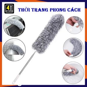 Chổi Quét Trần Lau Bụi Đa Năng có cán điều chỉnh độ dài và xoay 360 độ đa năng - Chổi kéo dài 2m5 Chổi Phất Trần