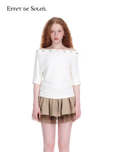 Off-Shoulder Short Sleeve T-Shirt for Women