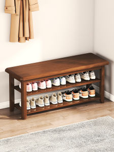 CHUJUN | Multi-Function Wooden Shoe Bench with Storage