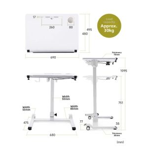 Sanwa Supply | Adjustable Portable Foldable Desk