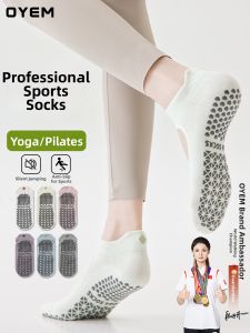 OYEM | Anti-Slip Socks For Yoga Pilates and Exercise Short