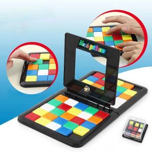 Kids Color Battle Square Race Game Parent-Child Square Desktop Puzzles Learning Educational Toys Anti Stress Gifts