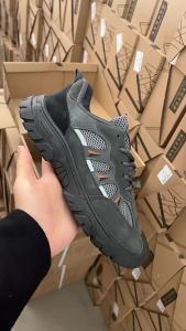 Cross-Border Mens Shoes Four Seasons New Casual Sports Shoes Thick Sole Mesh Breathable Hiking Mountain Shoes Outdoor Work Shoes