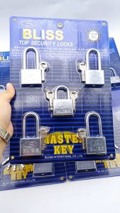 ชุดกุญแจล็อคประตู BLISS สีเงิน ความทนทานสูง 303/403/503/505