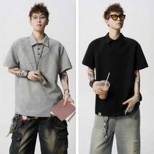 izzue | Trendy Short Sleeve Tshirt Mens Summer Lightweight Loose Deconstructed Patchwork