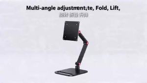 Metal Monitor Holder 100x100 75x75 VESA Mount Portable Stand Adjustable Desk Bracket for 14 to 24 inch Monitors Accessories