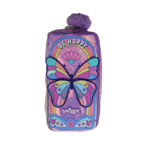 Australia Smiggle Childrens Pencil Case Girls Cute Kawaii Clutch Bag Rainbow Butterfly School Stationery Box Pencil Bags