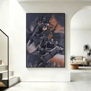 Bandai | Bộ Tranh Kim Cương 5D DIY - Tranh Ghép Anime Attack On Titan Mikasa Ackerman Dán Toàn Bộ Trang Trí Tường Dành Cho Người Yêu Anime