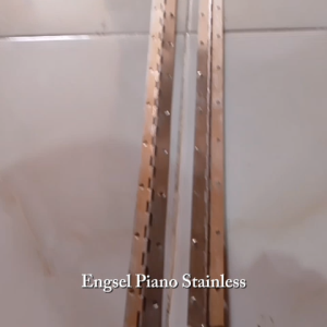 Engsel Piano Stainless Panjang 1.8Meter Tebal 0.36mm Merk GALTINO 202 1Pasang Isi 2