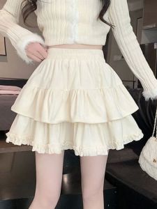 Váy Xếp Ly Cạp Cao Đan Xen Nhiều Màu Sắc Phong Cách Đường Phố Váy Ngắn Chữ a Thường Ngày Cho Nữ